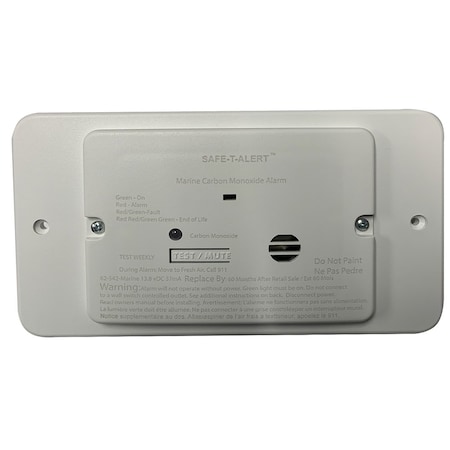 Safe-T-Alert 65 Series Marine Carbon Monoxide Alarm - Flush Mount - 12 M-65-542
